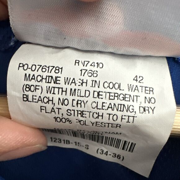 Teamwork Athletic Apparel Baseball Blank Jersey Adult Sz Small 34-36 Royal Blue - Picture 5 of 7